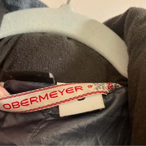 Obermeyer Navy Blue Skiing Snowboard Hooded Jacket Size Small - Picture 2 of 6